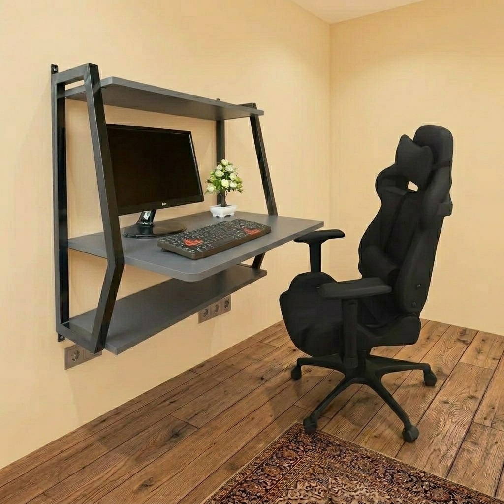Meja Gantung Dinding Minimalis | Meja Belajar | Meja Laptop & Komputer Praktis