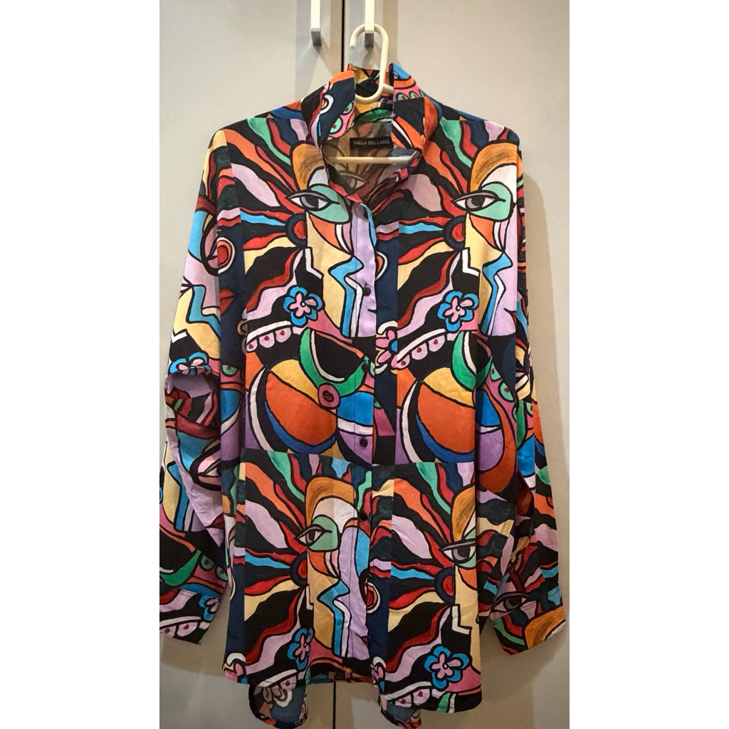 Calla The Label Colorblock Oversized Shirt