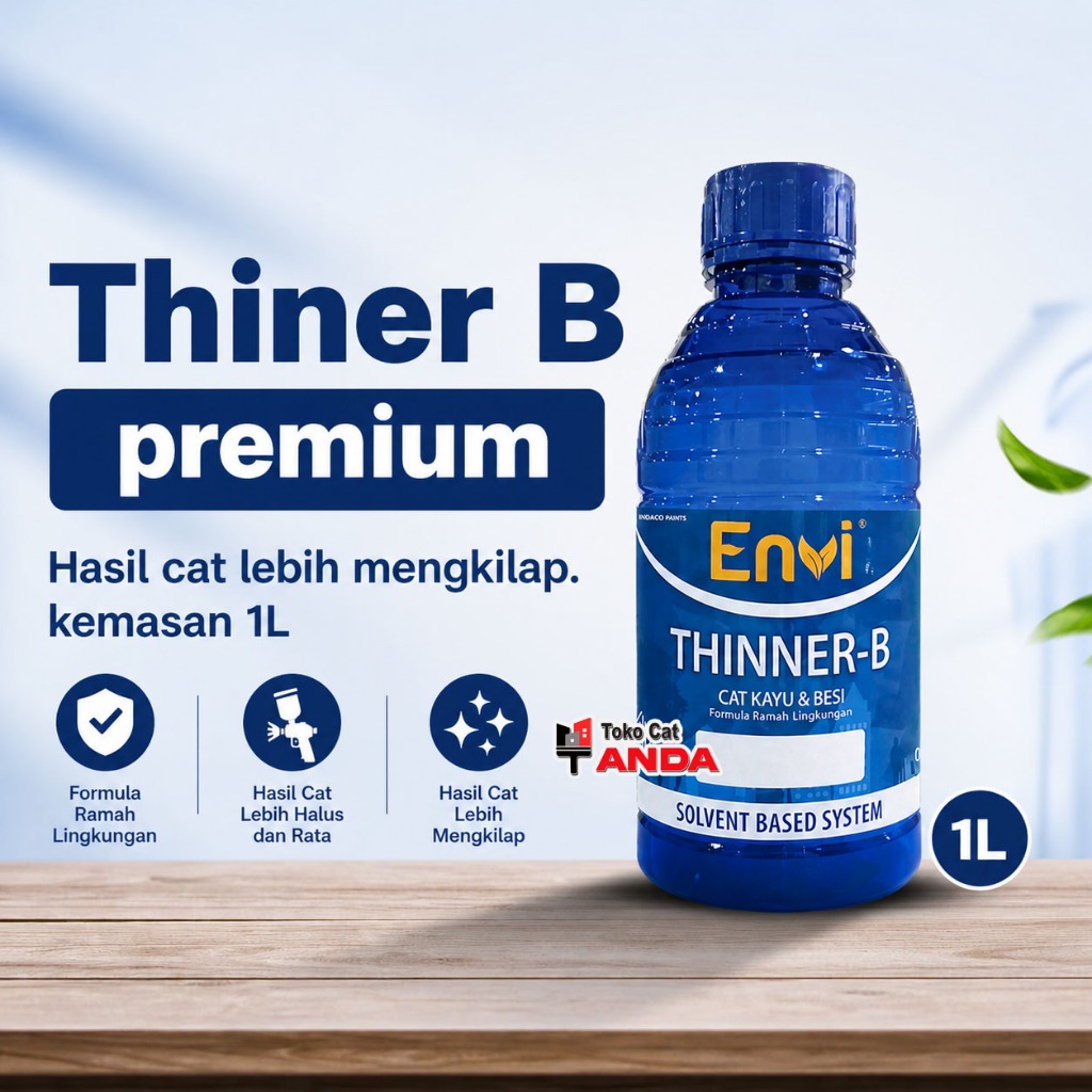Tiner B – Pelarut CAT KAYU & BESI - Thiner B Premium ENvi