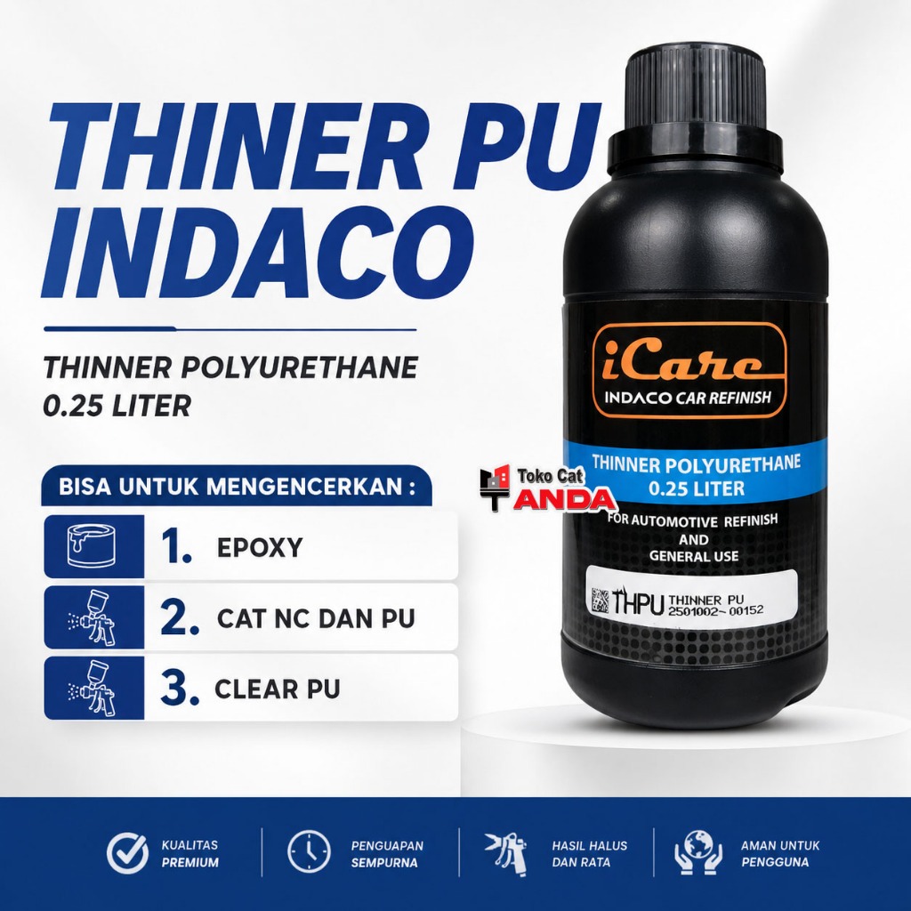 Tiner PU ECERAN - Thiner PU Indaco - tinner PU = Pngencer Clear