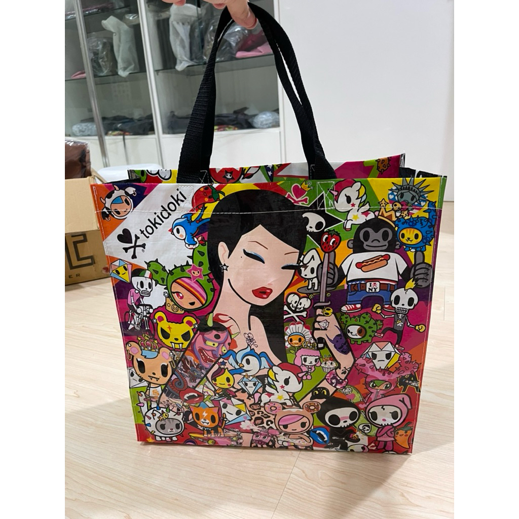 Tokidoki vinyl tote travel shopping bag tas belanja