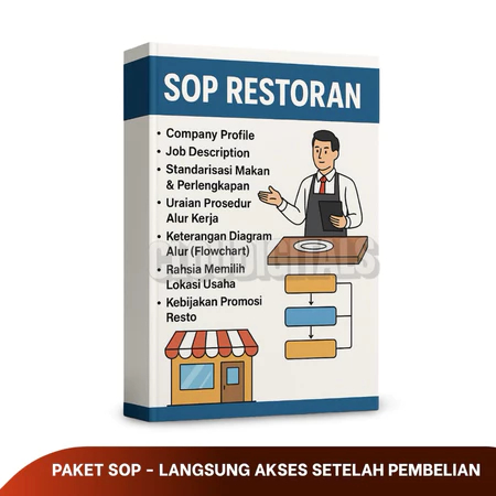 PAKET SOP RESTORAN: Standar Operasional Prosedur Usaha Bisnis Restaurant Rumah Makan Resto Lengkap