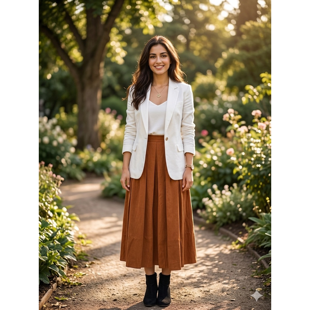 ROK WANITA MIDI 7/8 POLOS | ROK MIDI BABY CORDUROY | SKIRT POLOS 7/8