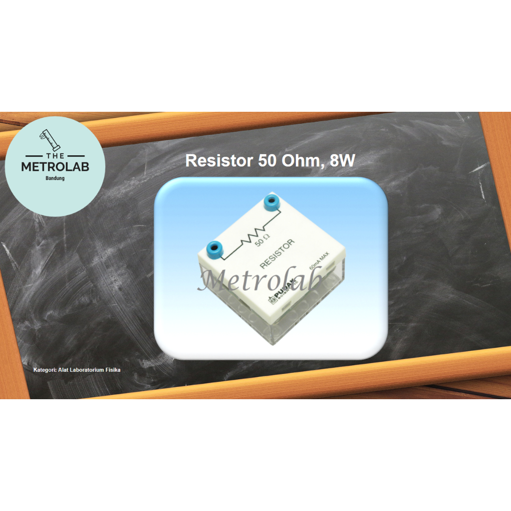 Resistor 50 Ohm 8 Watt | Hambatan Listrik 50 Ohm,8 W dalam Box plastik transparan
