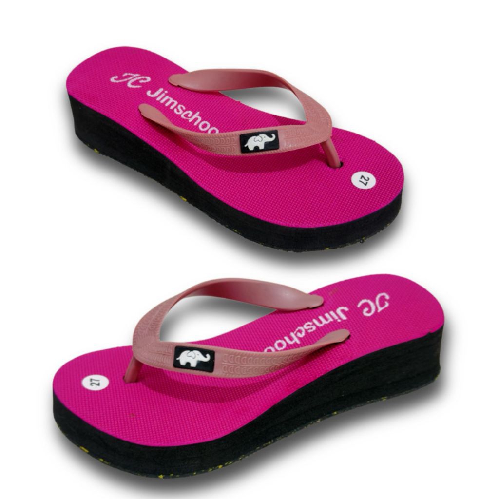 sandal wedges anak / Wedges spon empuk JIMSCHOO desain simple dan menarik / sandal anak nyaman dipak