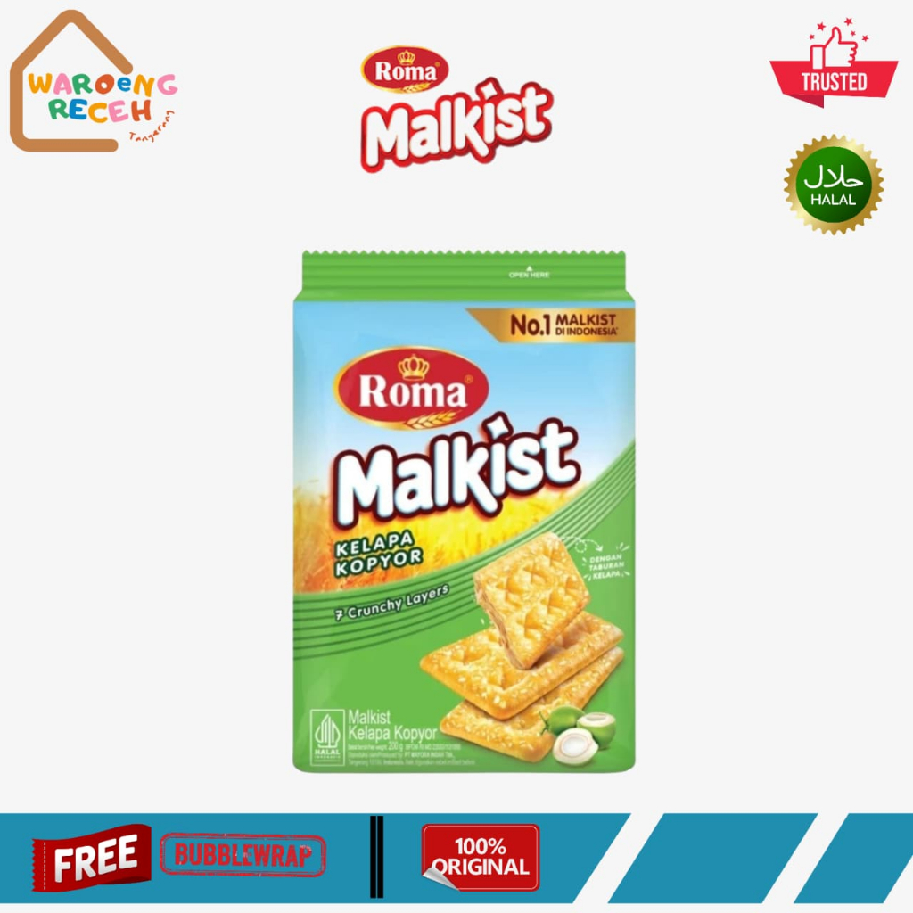 Roma Biskuit Malkist Kelapa Kopyor 224 Gr