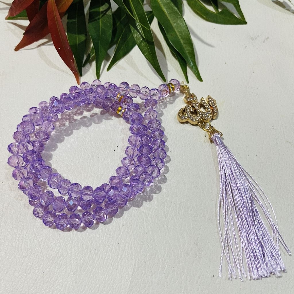 Tasbih Kristal Ceko Doff Aesthetic Lafadz Allah