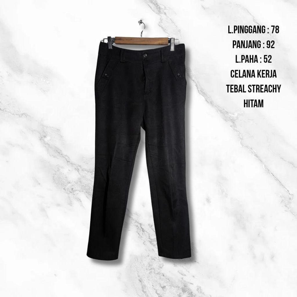 Celana Rok Katun Formal Casual Preloved