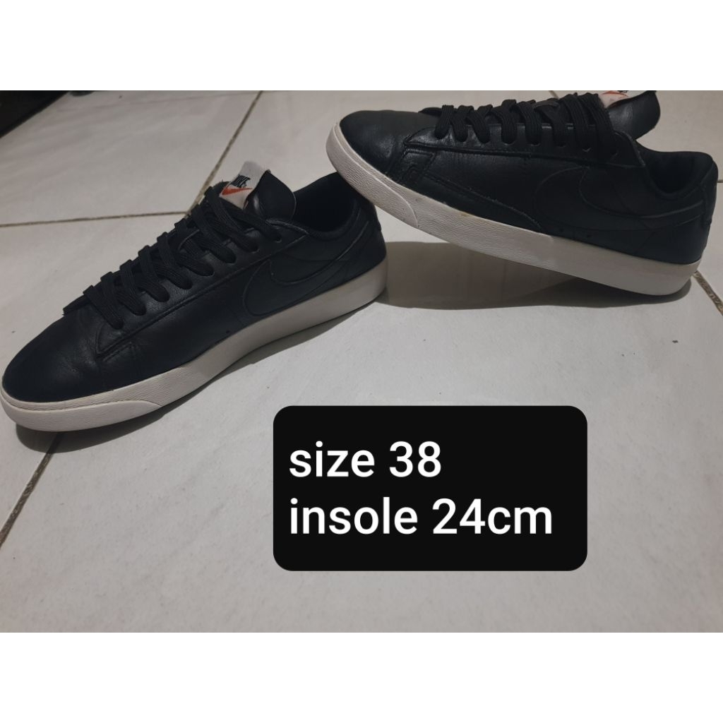 SepatuCowokCewekSneakerNikeBlazerFullKulitLegit