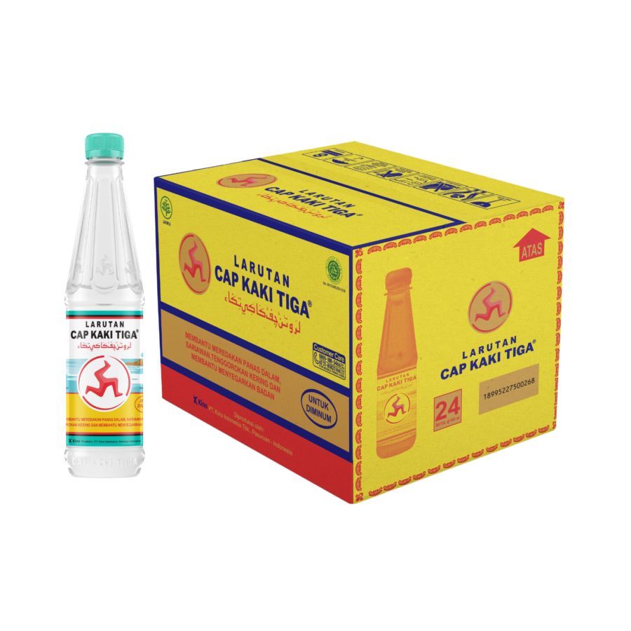 Larutan Cap Kaki Tiga Tawar Dus 24pcs x 500ml 1dus