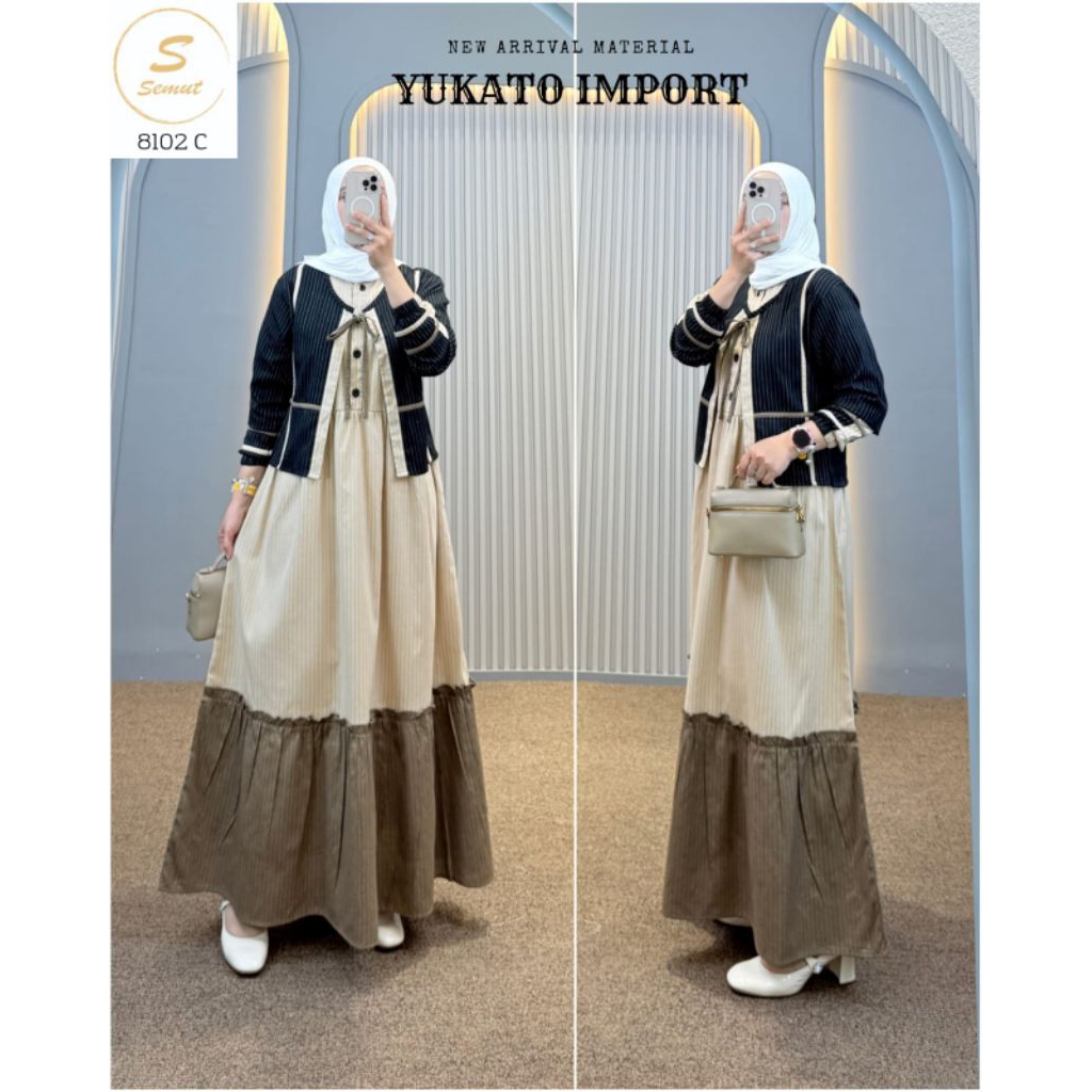 GAMIS KATUN KOMBINASI SYAINA BY SEMUT ORIGINAL DRESS SYAINA KARTUN