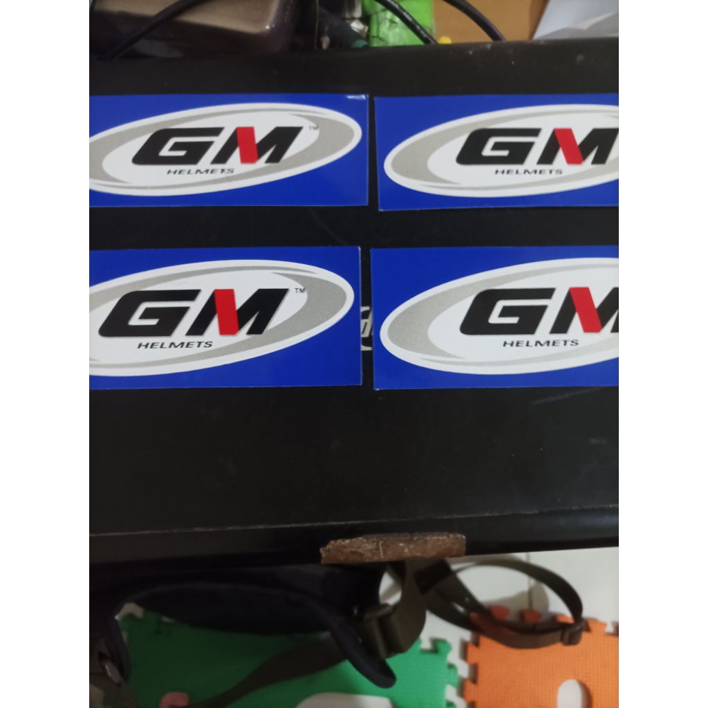 stiker helm gm sticker helmet gm helm GM