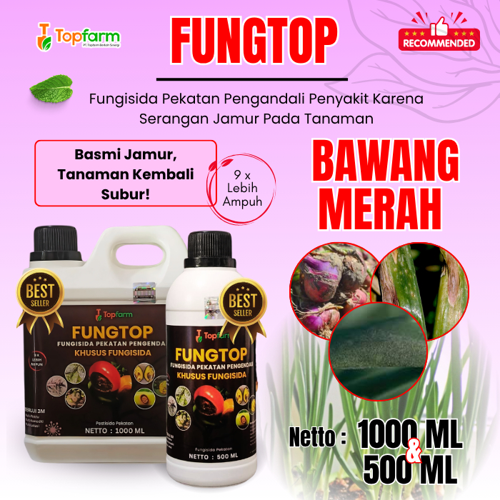 Fungisida Jamur Bawang Merah / Obat Penyakit Bawang Merah / Obat Jamur Topfarm / Obat Anti Jamur Baw
