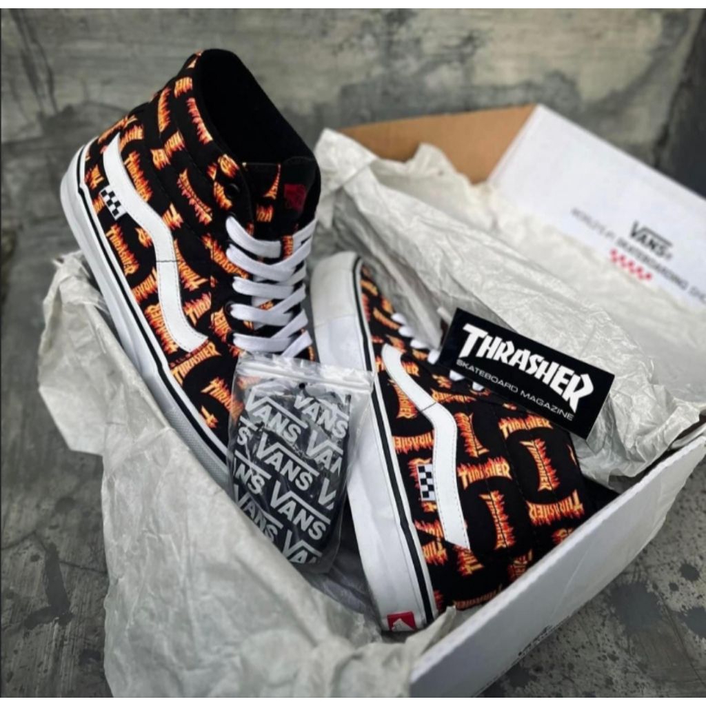 Vans Sk8-hi Skateboarding Fullset Resmi Navya