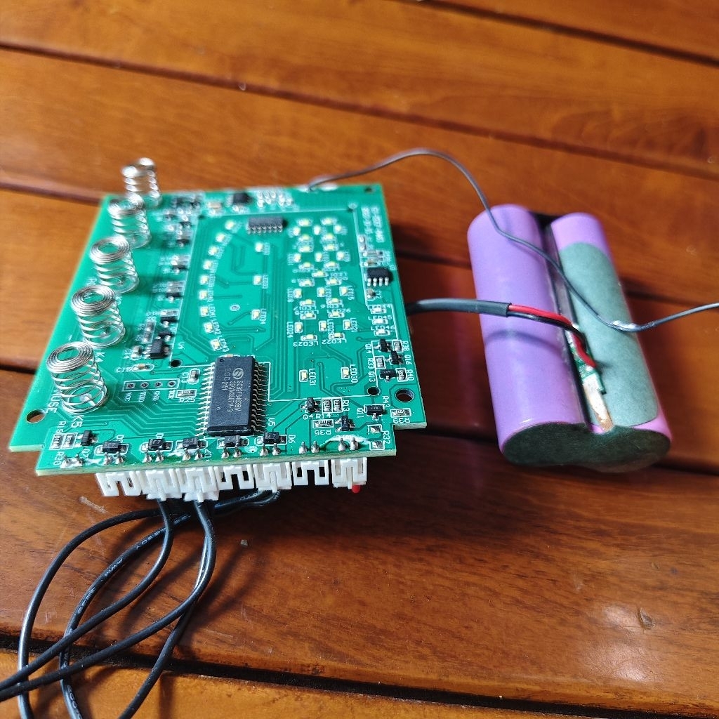 rangkaian PCB + baterai bekas oprekan, jual leburan