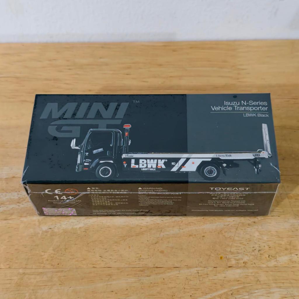 MiniGT 292 Mini GT Isuzu N Series Vechile Transporter LBWK Black Diecast Koleksi Mobil Mainan Mini S