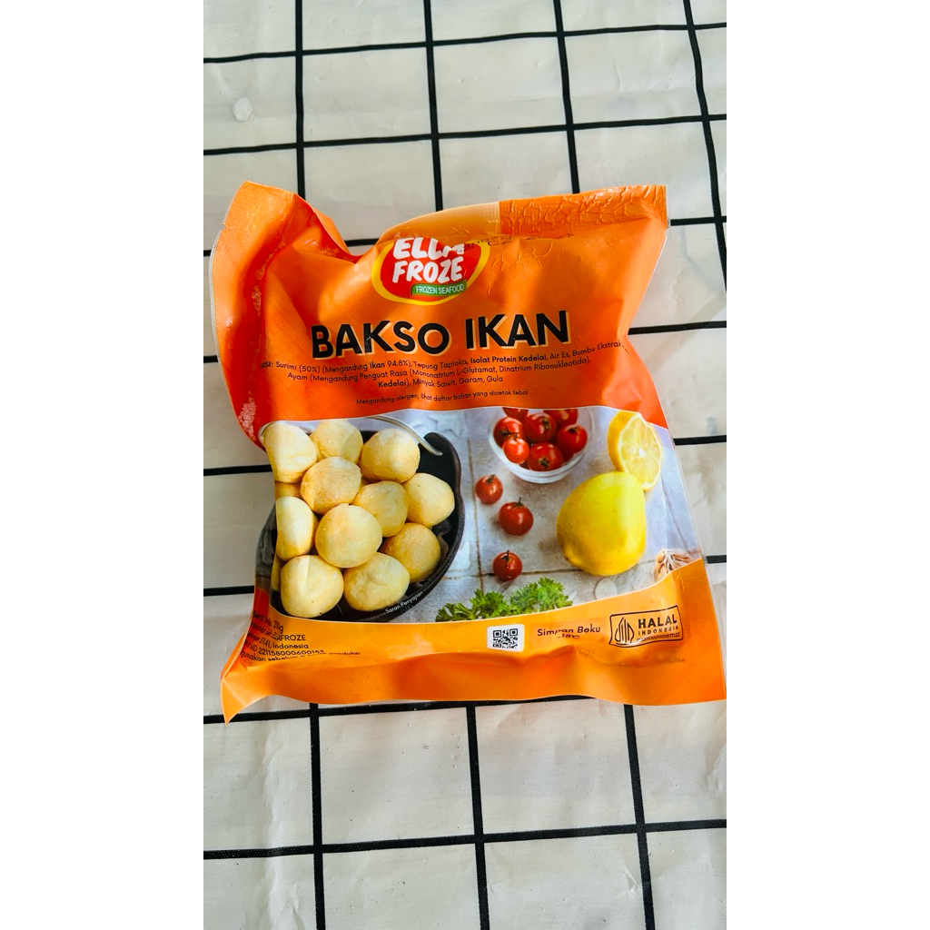 Ellafroze Olahan Ikan Beku 200gr - bakso ikan