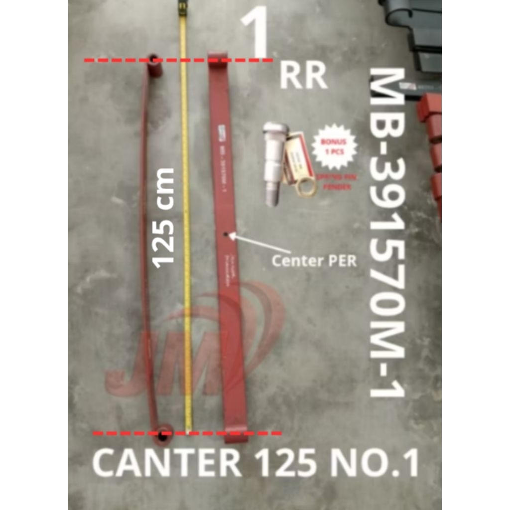 PER DAUN No.1 BELAKANG CANTER PS 125 TURBO ( MB-391570M-1) BONUS SPRING PIN