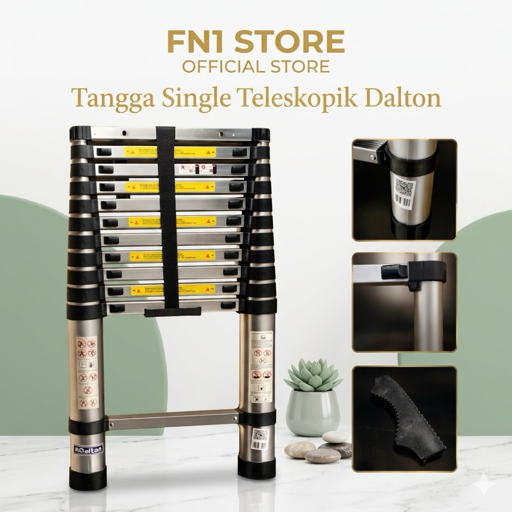 Tangga Single Teleskopik Alumunium (DALTON)
