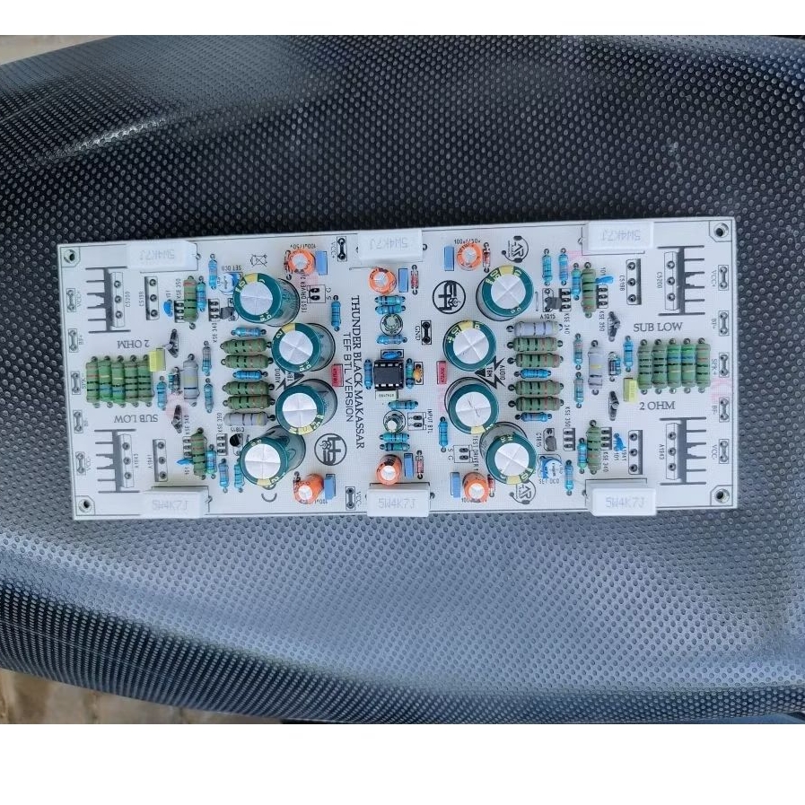 Pcb tbm 2 ohm BTL ples komponen tanpa transistor