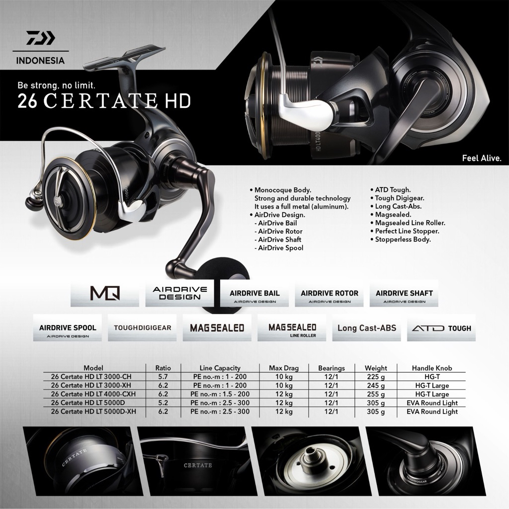 Reel Daiwa Certate HD LT 2026 New