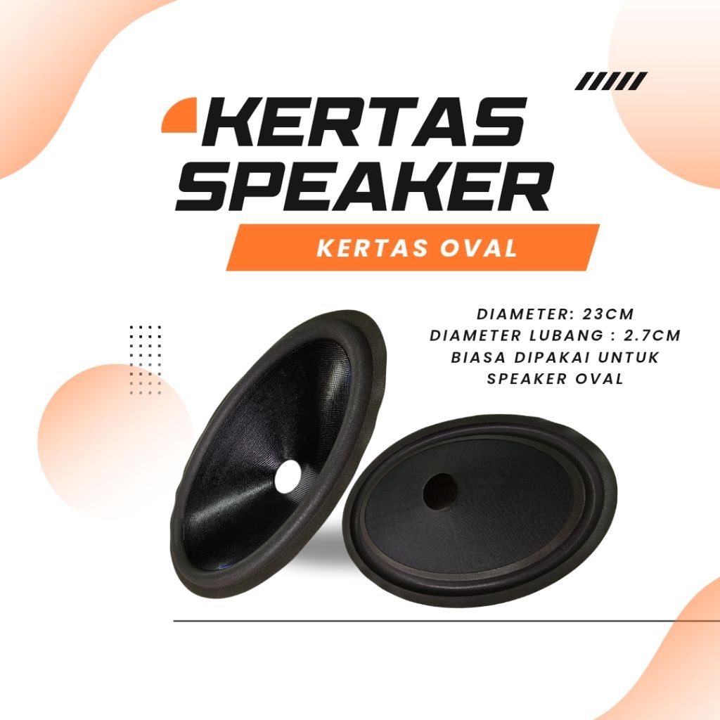 Surya Agung Kertas / Daun Speaker OVAL