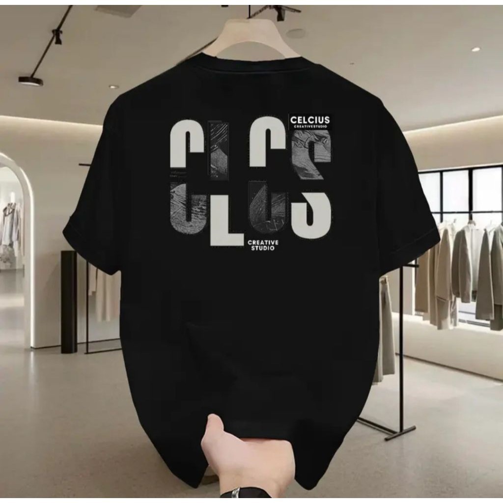 Kaos pria original Cotton100% Kaos Pria Baru Kaos Distro Celcius Creative New Arrival Baju Atasan Mo