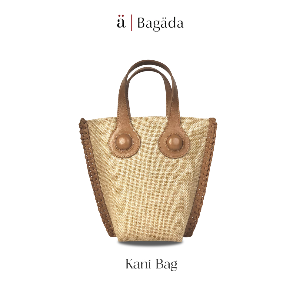 Natural Jute Kani Bag - Tas Bahu Wanita Kulit Premium | BAGADA