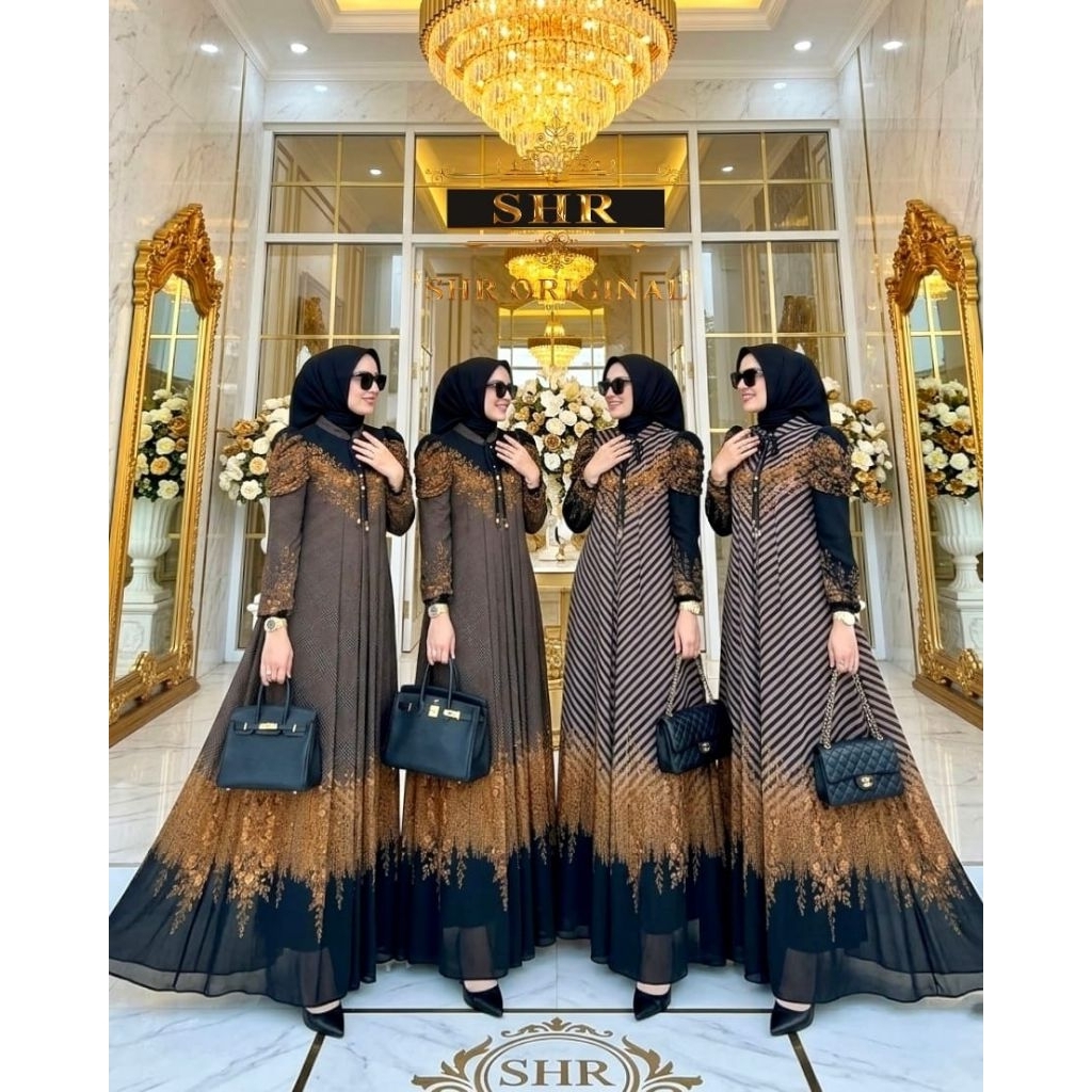 NEW READY MAXI DRESS RATU ULARRR CERUTY PRINTING BY SHR ORI