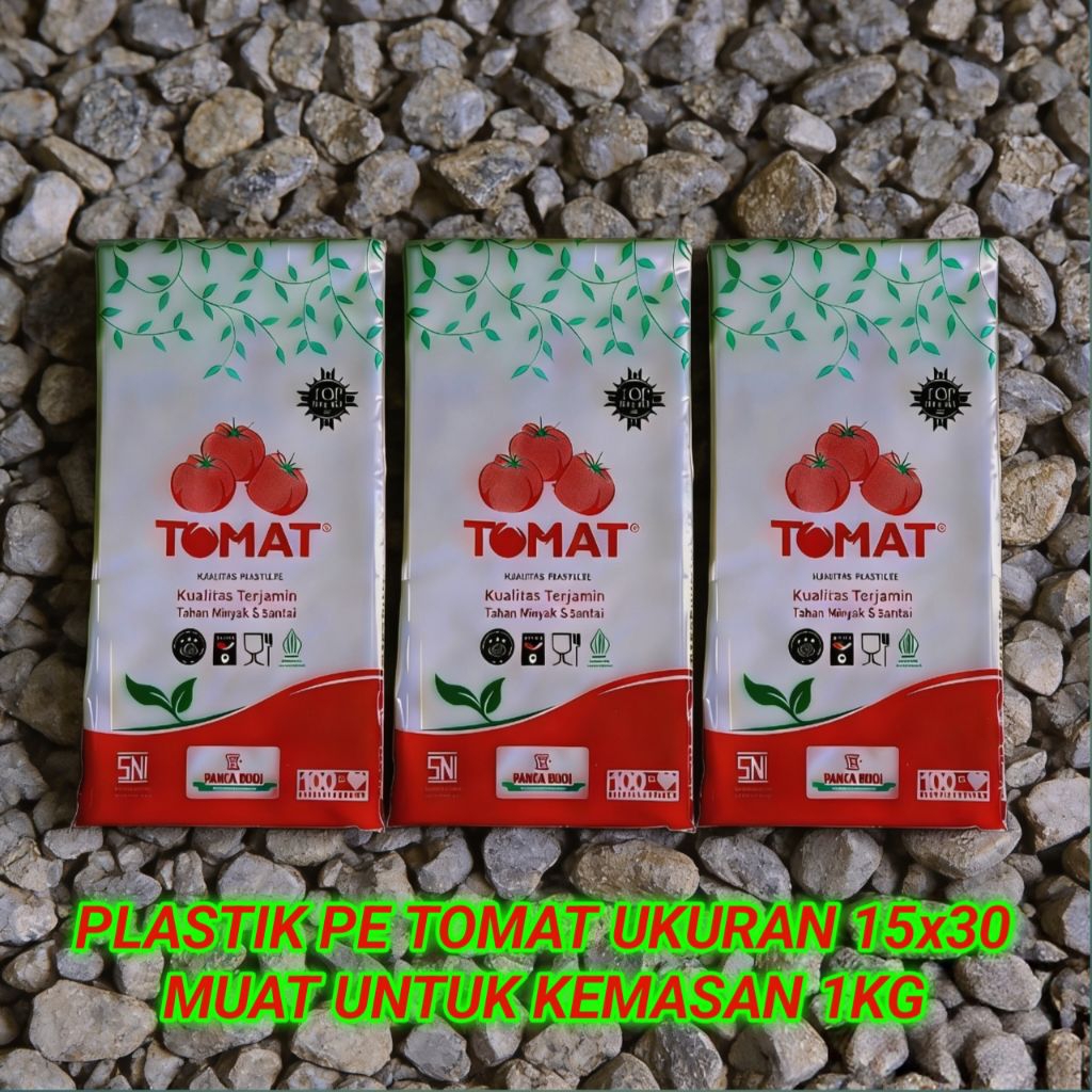 PLASTIK PE TOMAT UKURAN 15x30