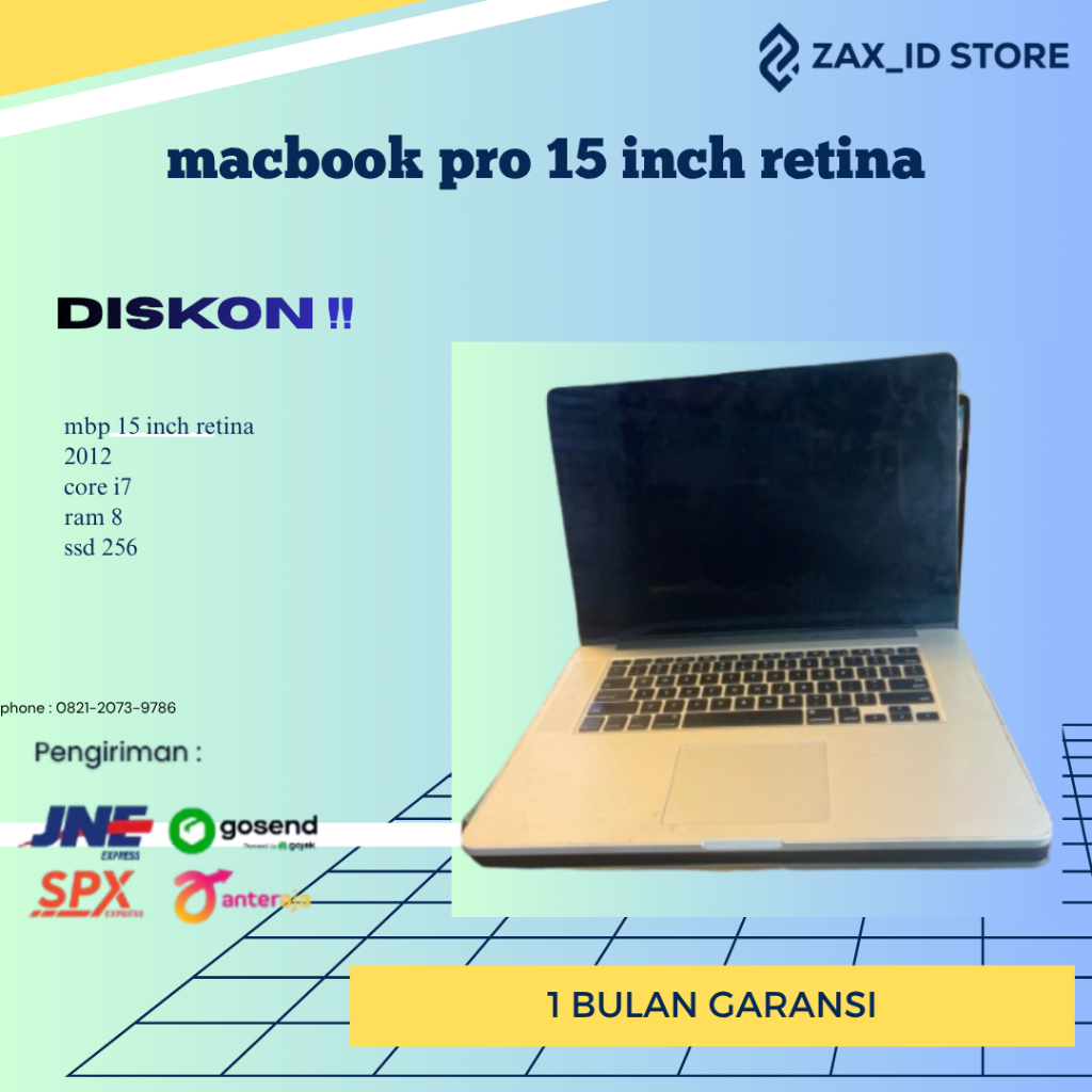 macbook pro 15 inch retina display core i7 murah