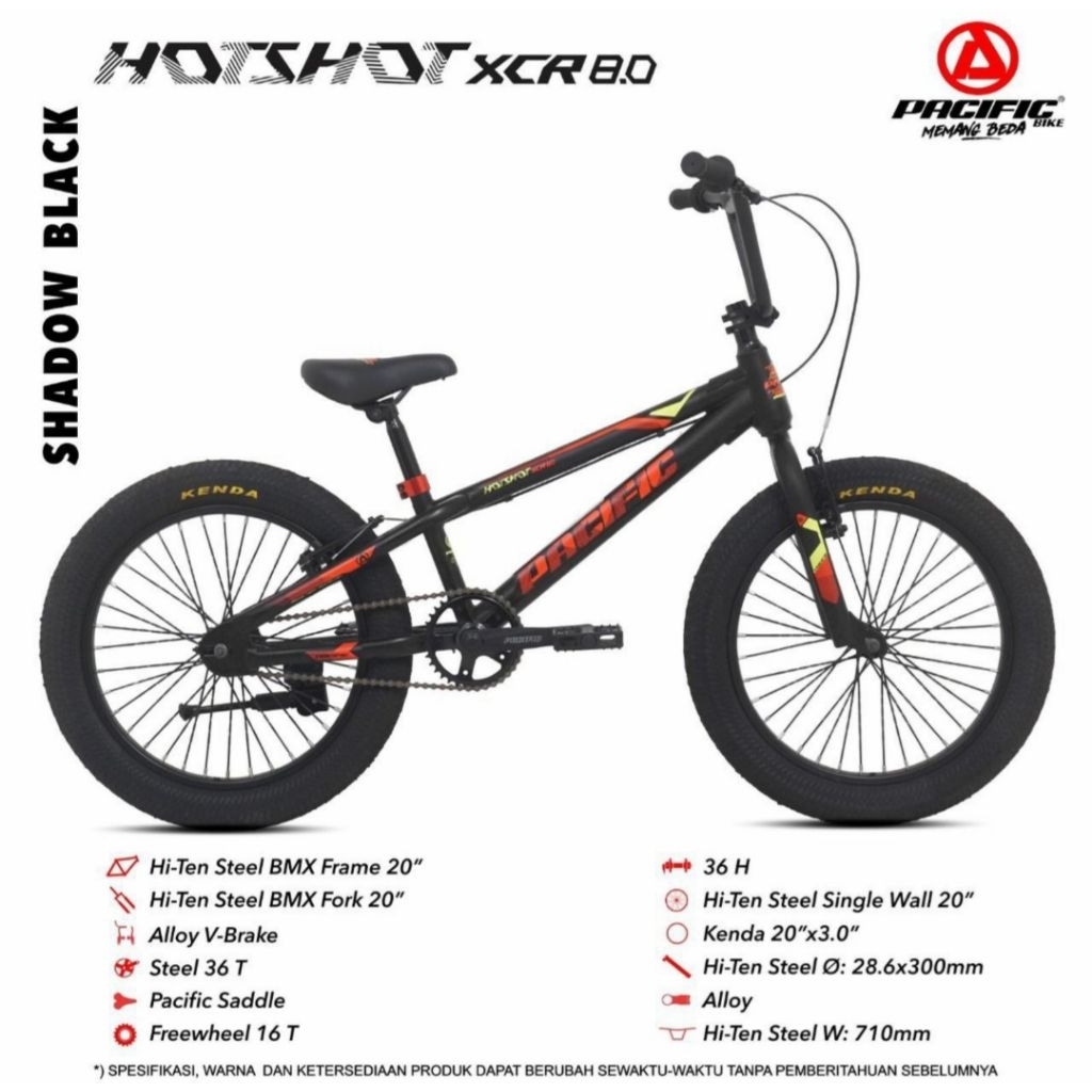 Sepeda BMX Pacific Hotshot XCR 8.0 20 Inch