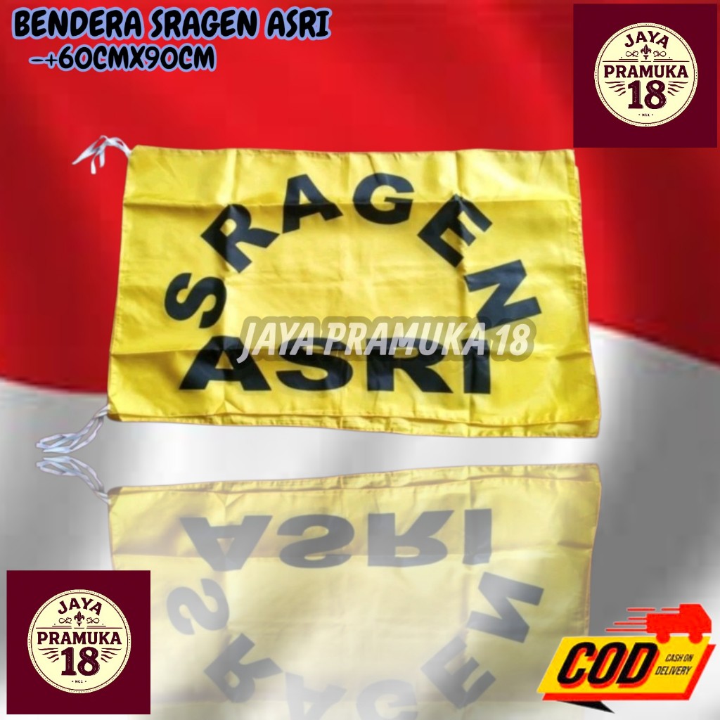 Bendera Sragen Asri Bijian -+6090cm Desain Menarik