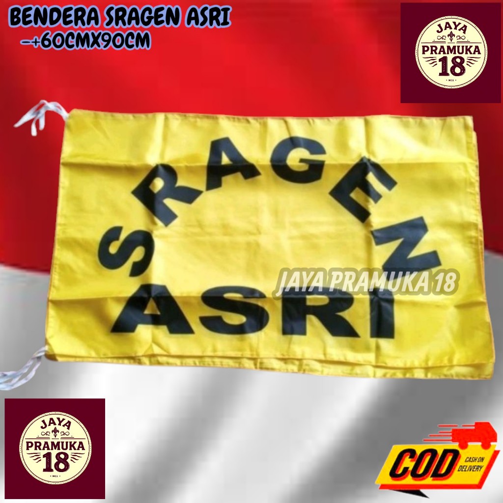 Bendera Sragen / Bendera Sragen Asri ukuran 60x90cm bijian