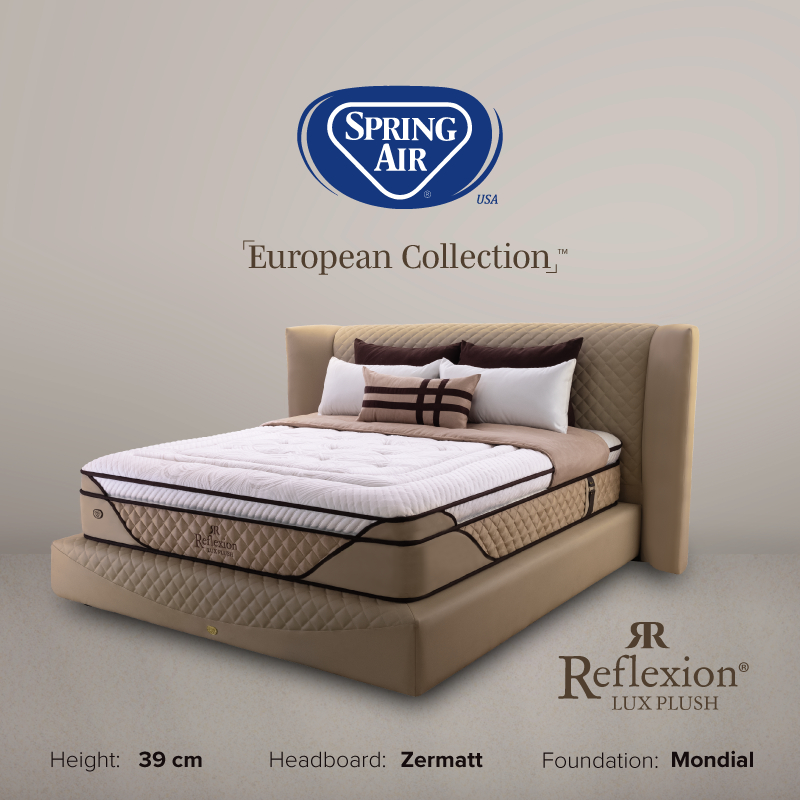Spring Air Reflexion Lux Plush 120 x 200 120x200 Fullset Full Set Full Bed Set