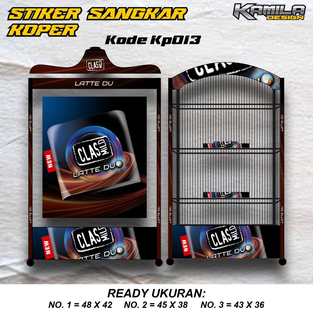Stiker Decal Sangkar Burung Model Terbaru Motif CLASS MILD