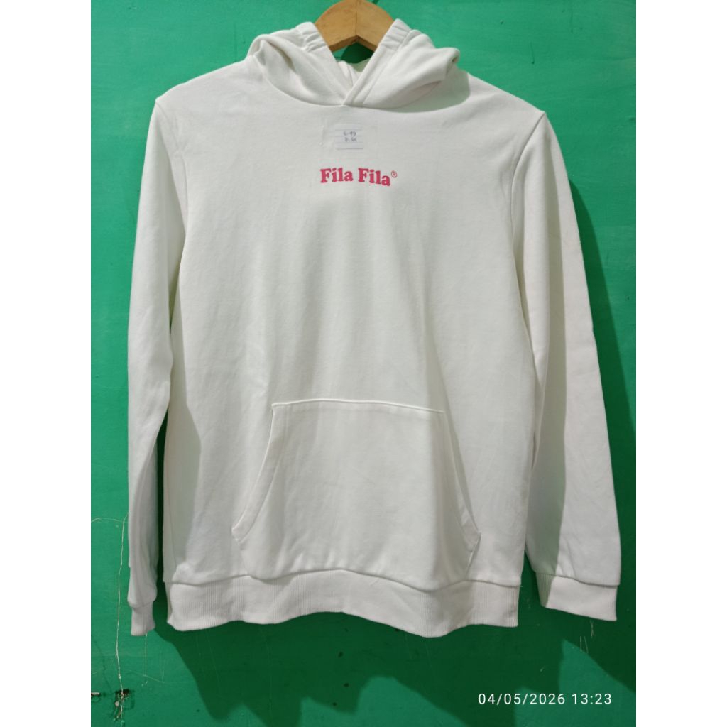 Hoodie Fila White Original Second