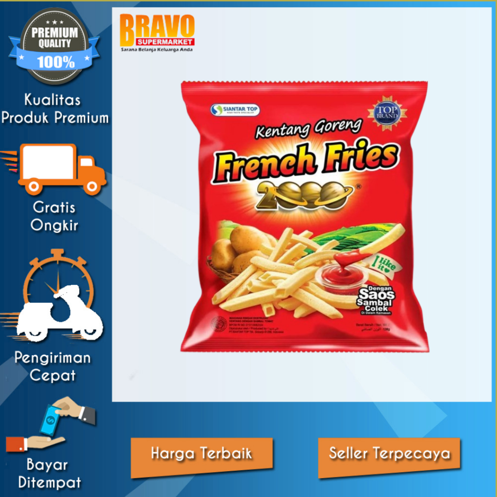 Bravo Supermarket Tulungagung - FRENCH FRIES 130GR