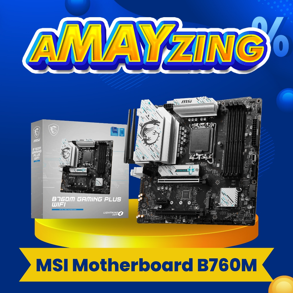 MSI Motherboard B760M Pro D4 Intel LGA1700 B760 DDR4 [B760M-P DDR4]