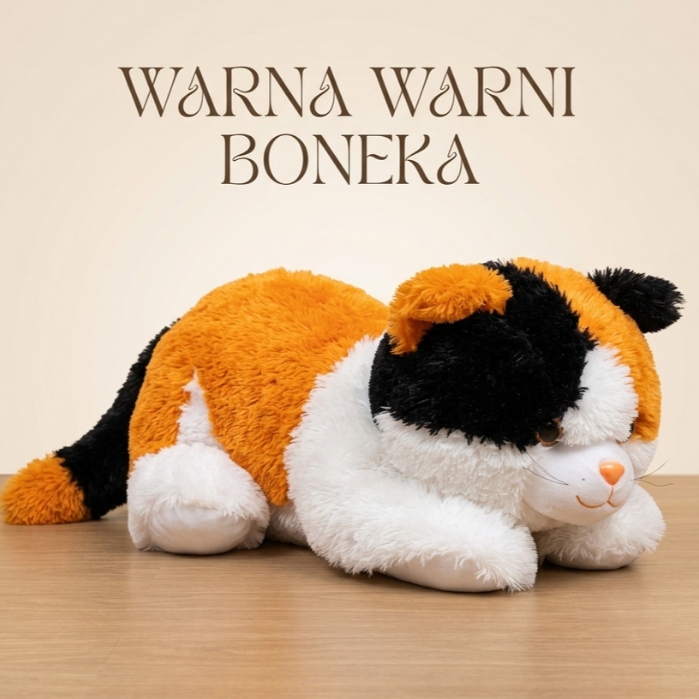 Boneka Kucing Cat Esmeralda Kucing Telon Jumbo Bahan Lembut SNI