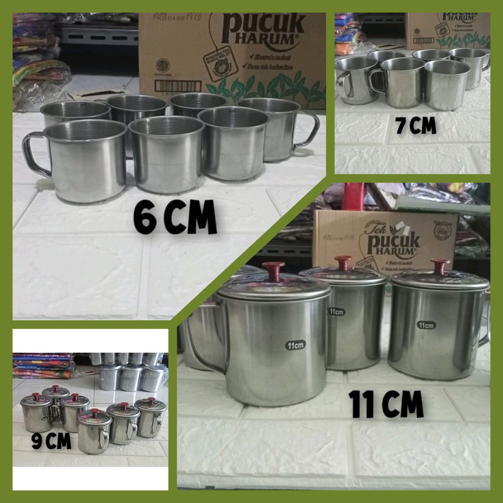 TSB Cangkir Stainless /pcs Cangkir Kopi Cangkir Stainless Mini