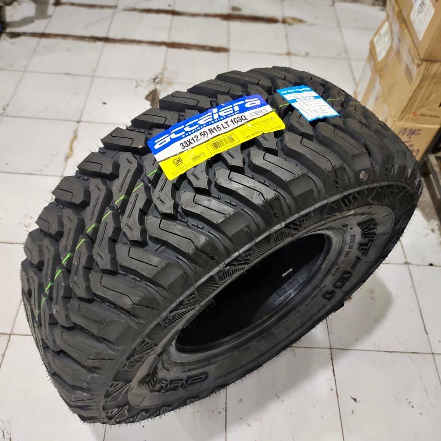 JUAL BAN MOBIL TUBELES OFFROAD 33x12,5 R15 ACCELERA M/T01 BAN MOBIL BARU HARGA SATUAN BAN