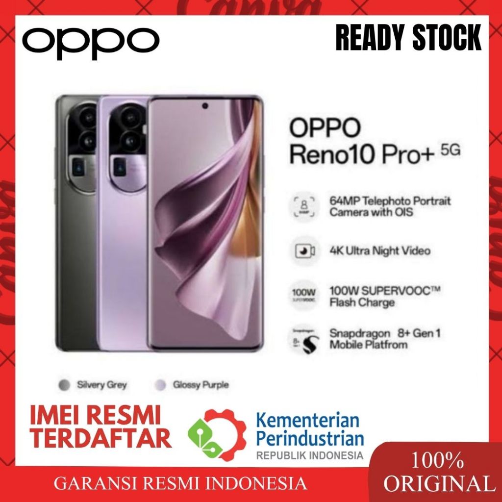 Oppo Reno 10 Pro Plus 5G 12/256GB - Produk Resmi Indonesia