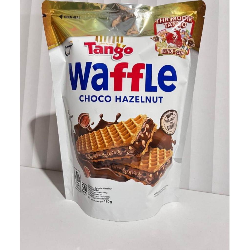 Tango Waffle Pouch 240g 24 Pcs - Rasa Coklat Hazelnut