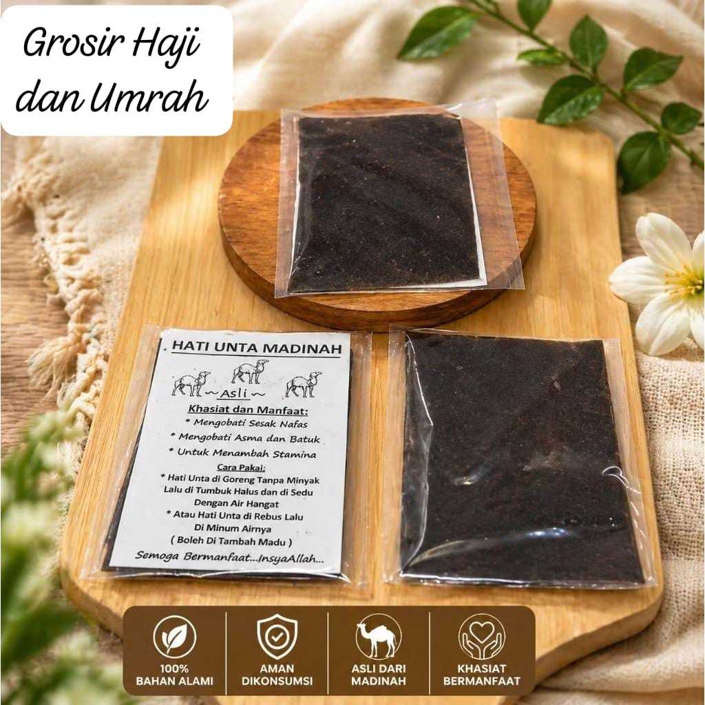 Hati Unta kering Dari Madinah Obat Asma Sesak Nafas & Gangguan Paru-Paru
