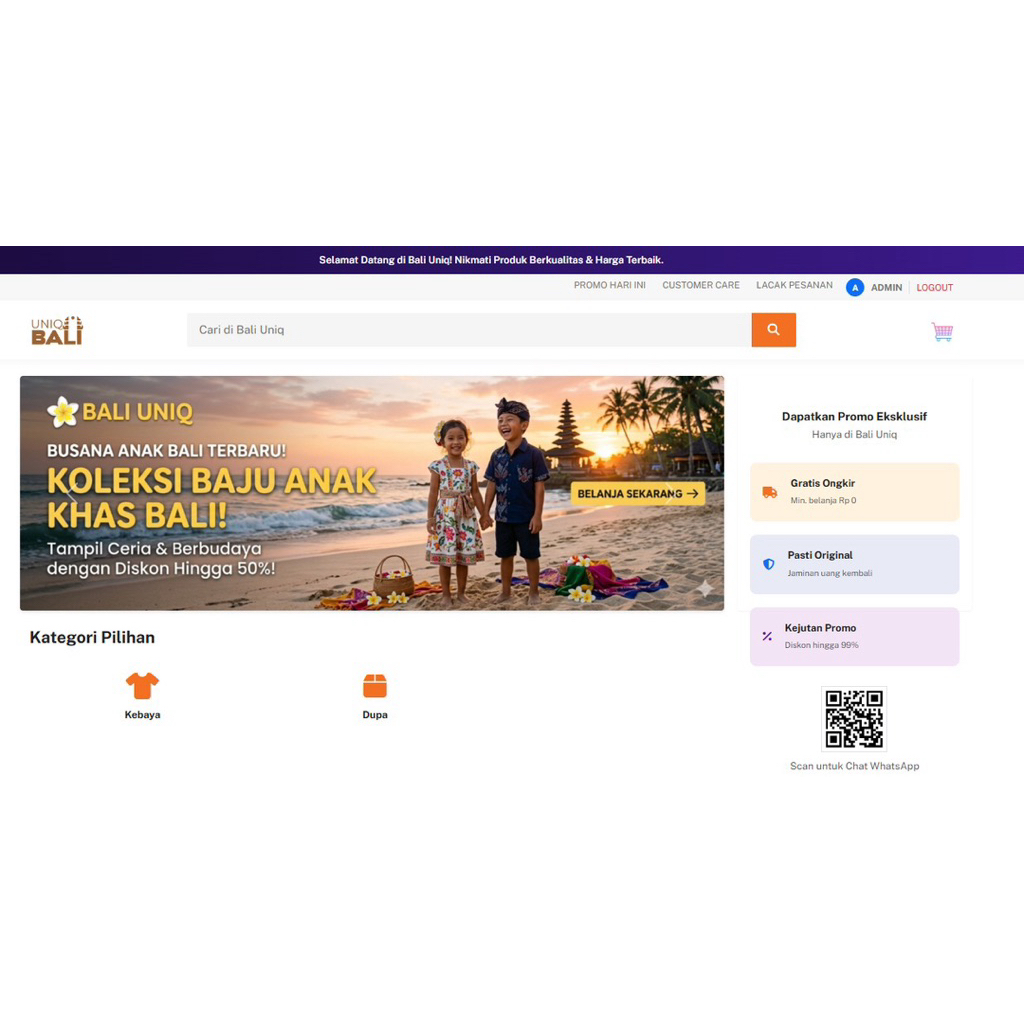 Aplikasi E-Commerce Web Base