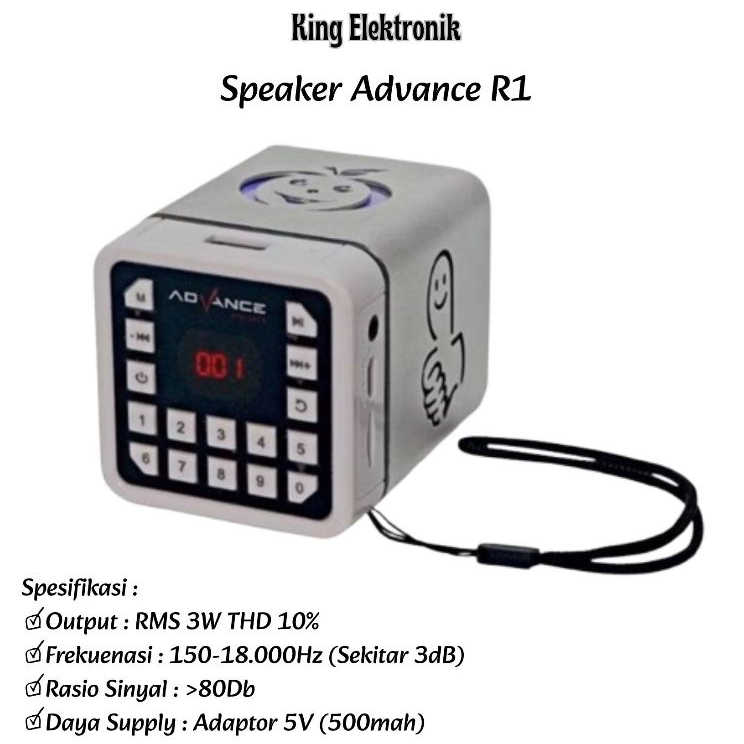 Speaker Bluetooth Music Box Misound Advance R1
