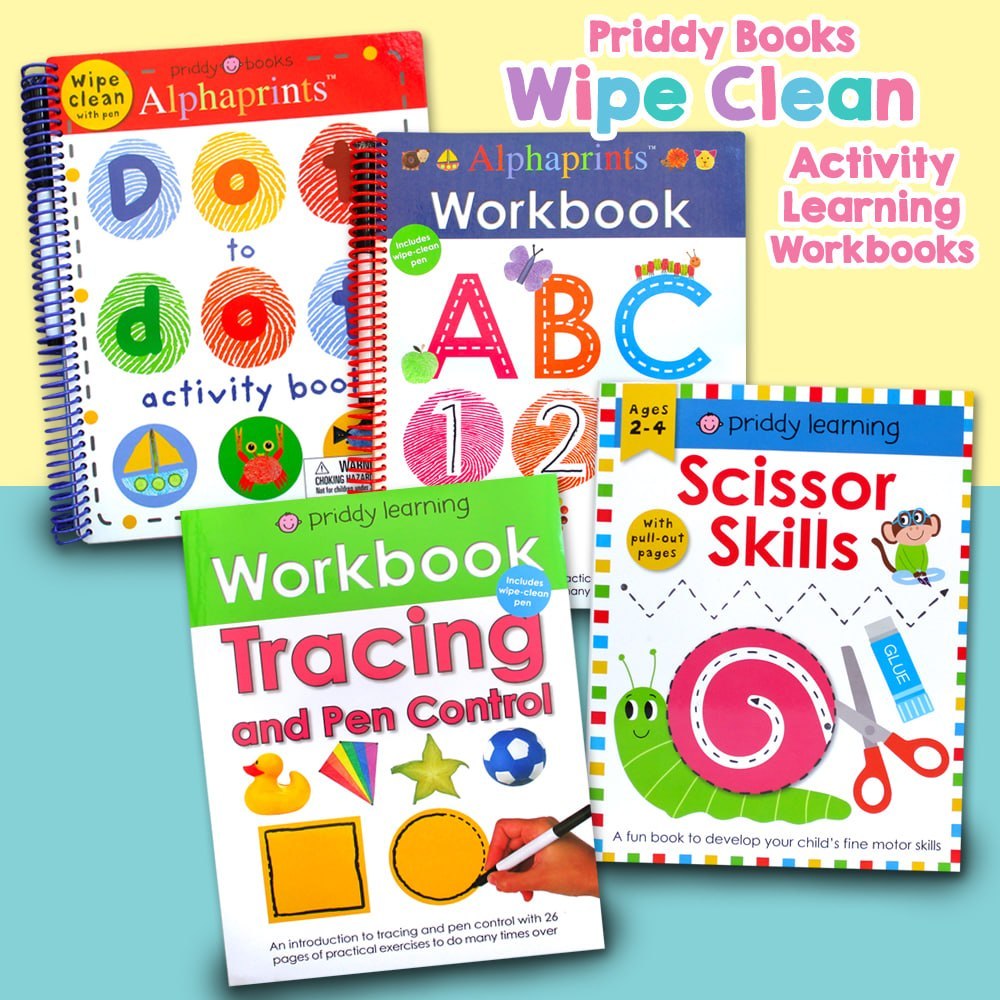 Priddy Wipe Clean Activity Learning Workbooks (ada banyak judul) [Priddy Books]