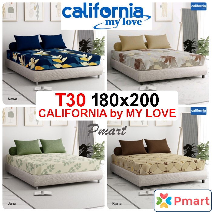 SPREI CALIFORNIA 180x200 TINGGI 30 / SPREI CALIFORNIA KING