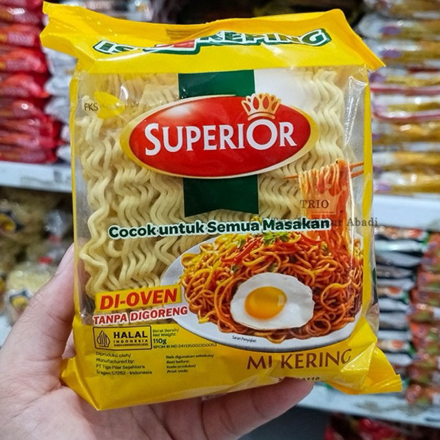 Superior Mie Kuning Ecer 2000 - 1pcs Mie Kering Superior Murah